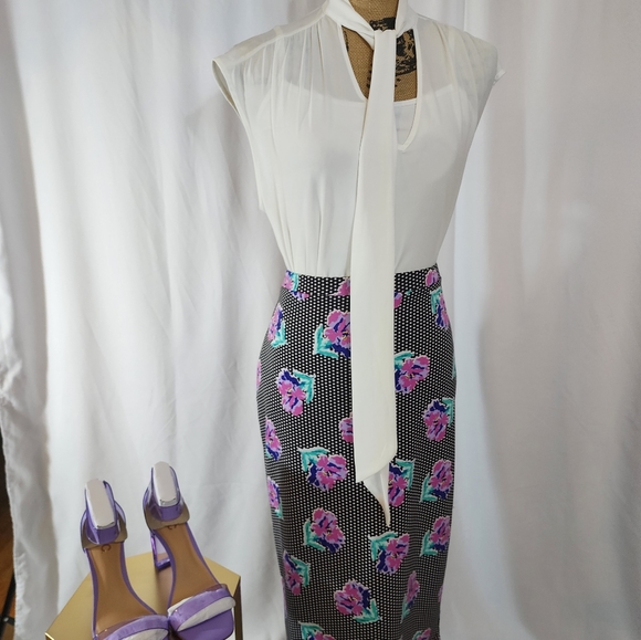 I love Ronson black polka dot skirt: size M - Picture 4 of 4